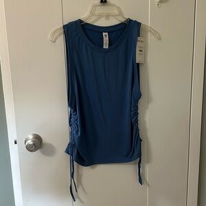 NWT Born Primitive Side Tie Top Breeze Tank Sz M in ocean blue